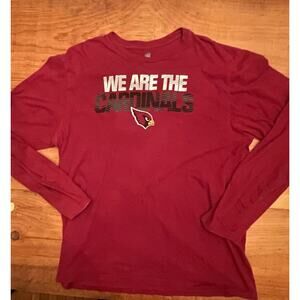 NFL Pro Line Arizona Cardinals Shirt Men’s Large Red Long Sleeve